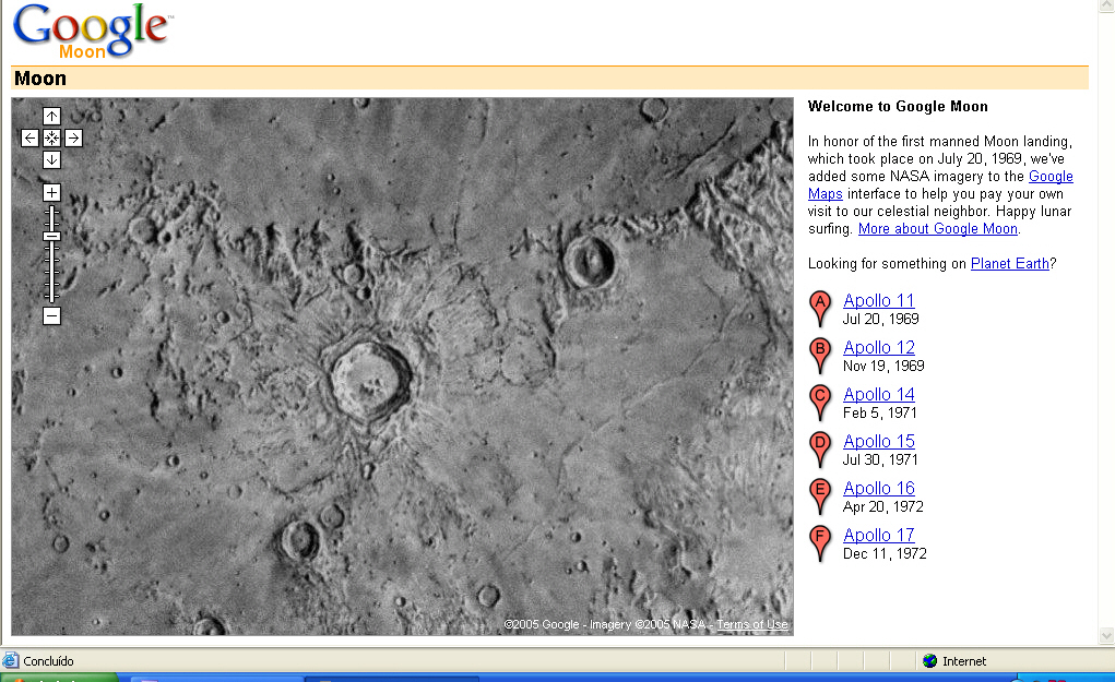 Google Moon Imagery (2005)